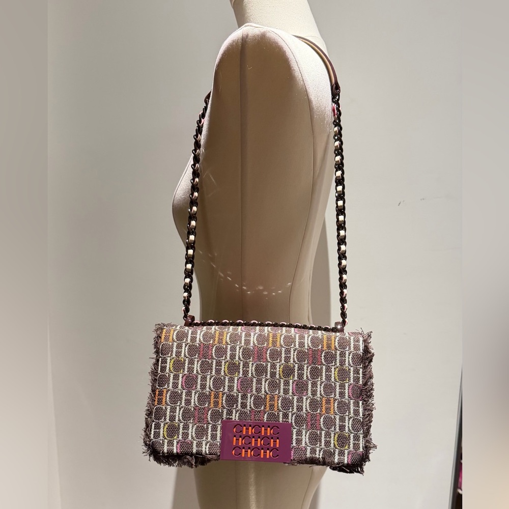 Carolina Herrera Tweed Crossbody Bag NWT